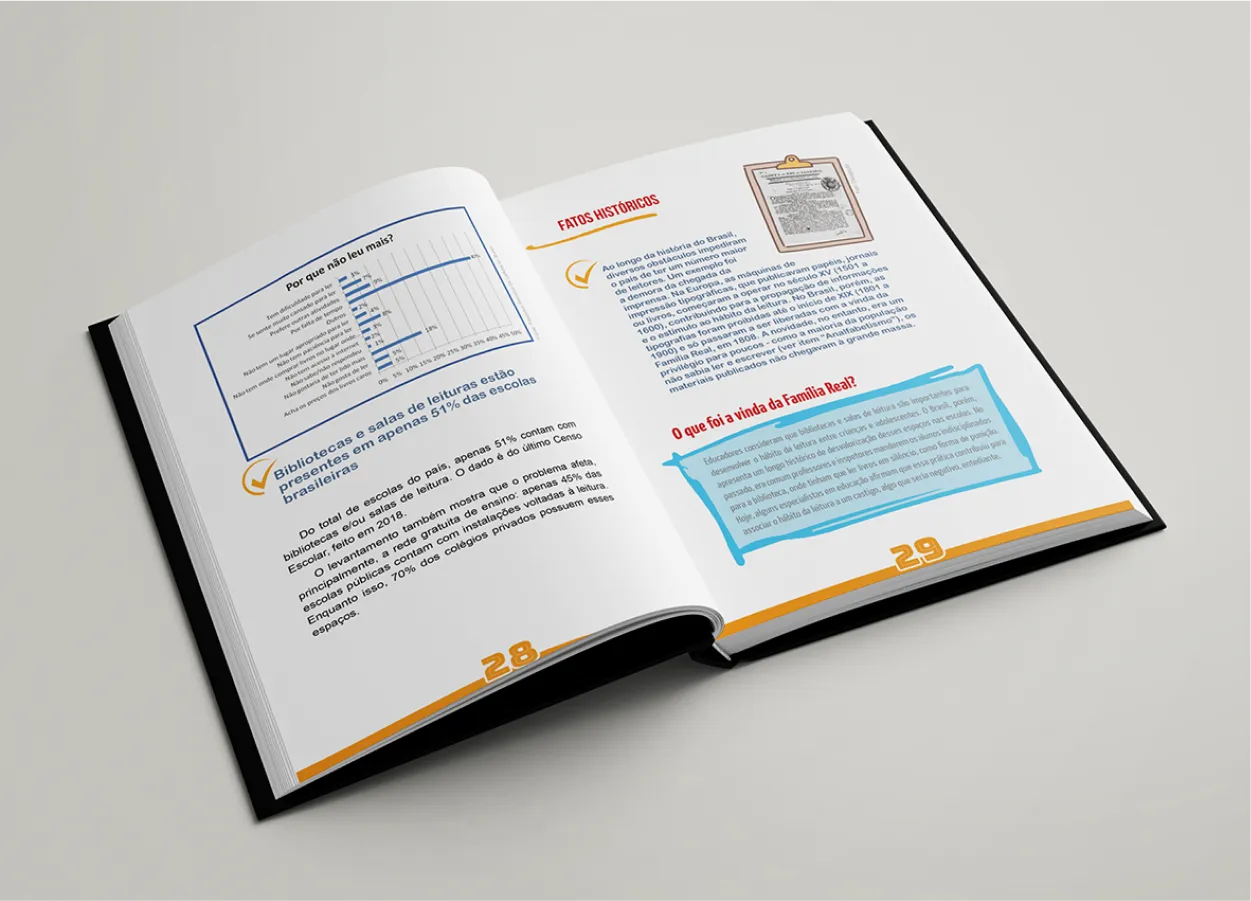 Livro moderno - Modelo 03 - Miolo